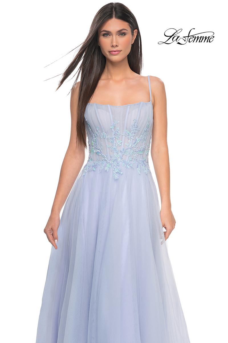 La Femme Dress 32293 - LIGHT PERIWINKLE