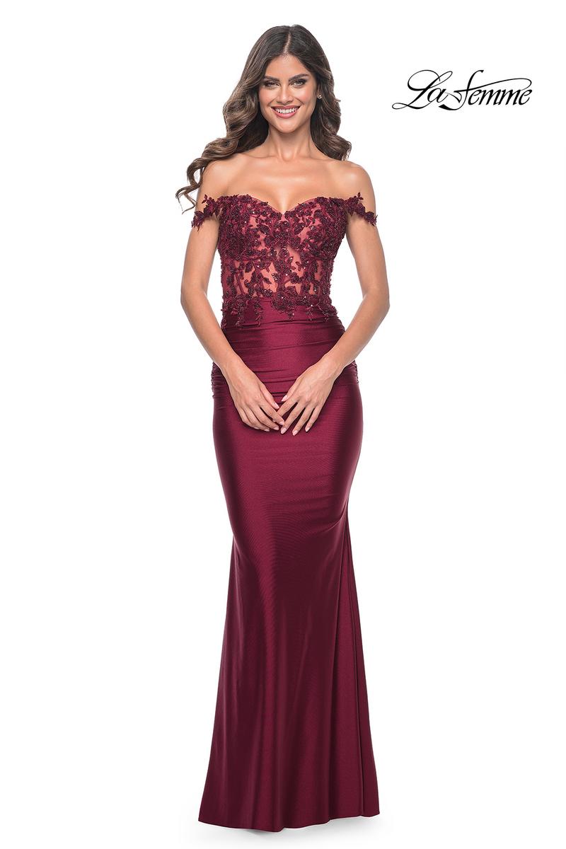 La Femme Dress 32302 - DARK BERRY