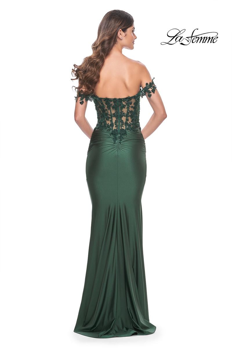 La Femme Dress 32302 - DARK EMERALD