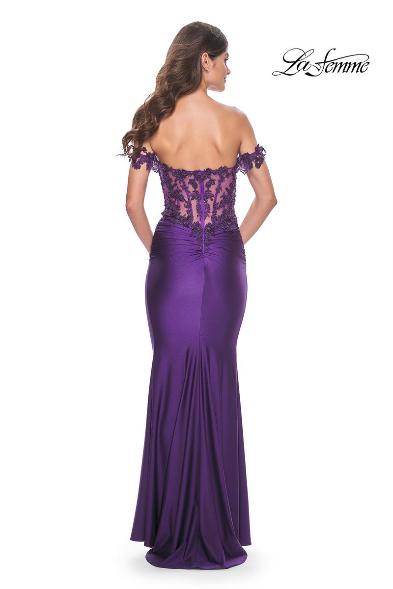 La Femme Dress 32302 - ROYAL PURPLE