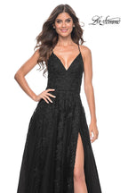 La Femme Dress 32303 - BLACK