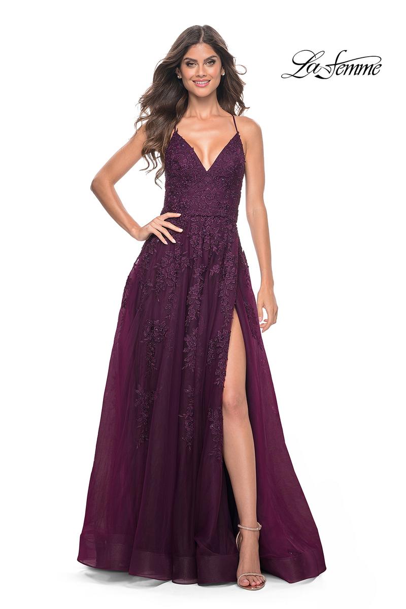 La Femme Dress 32303 - DARK BERRY