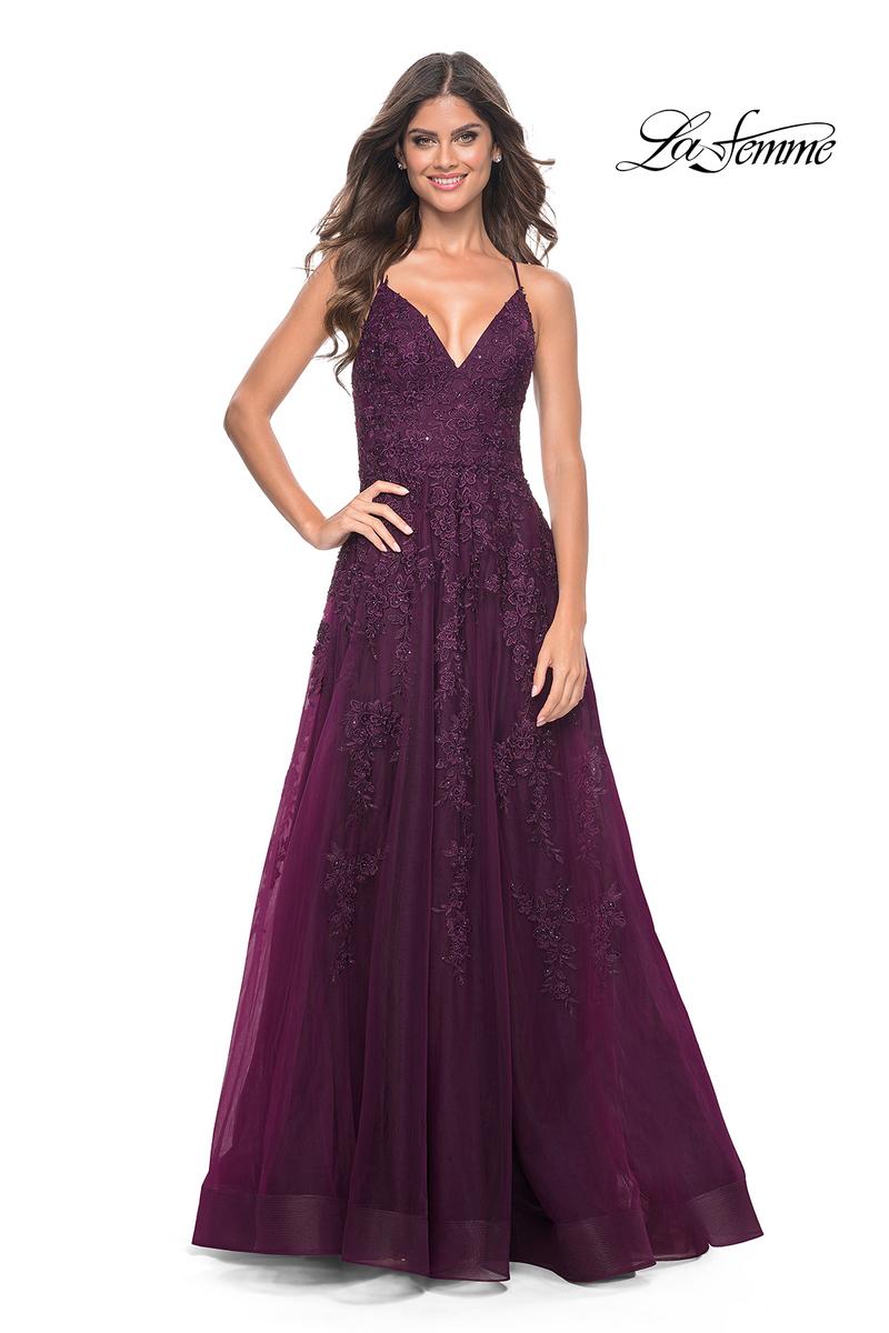 La Femme Dress 32303 - DARK BERRY