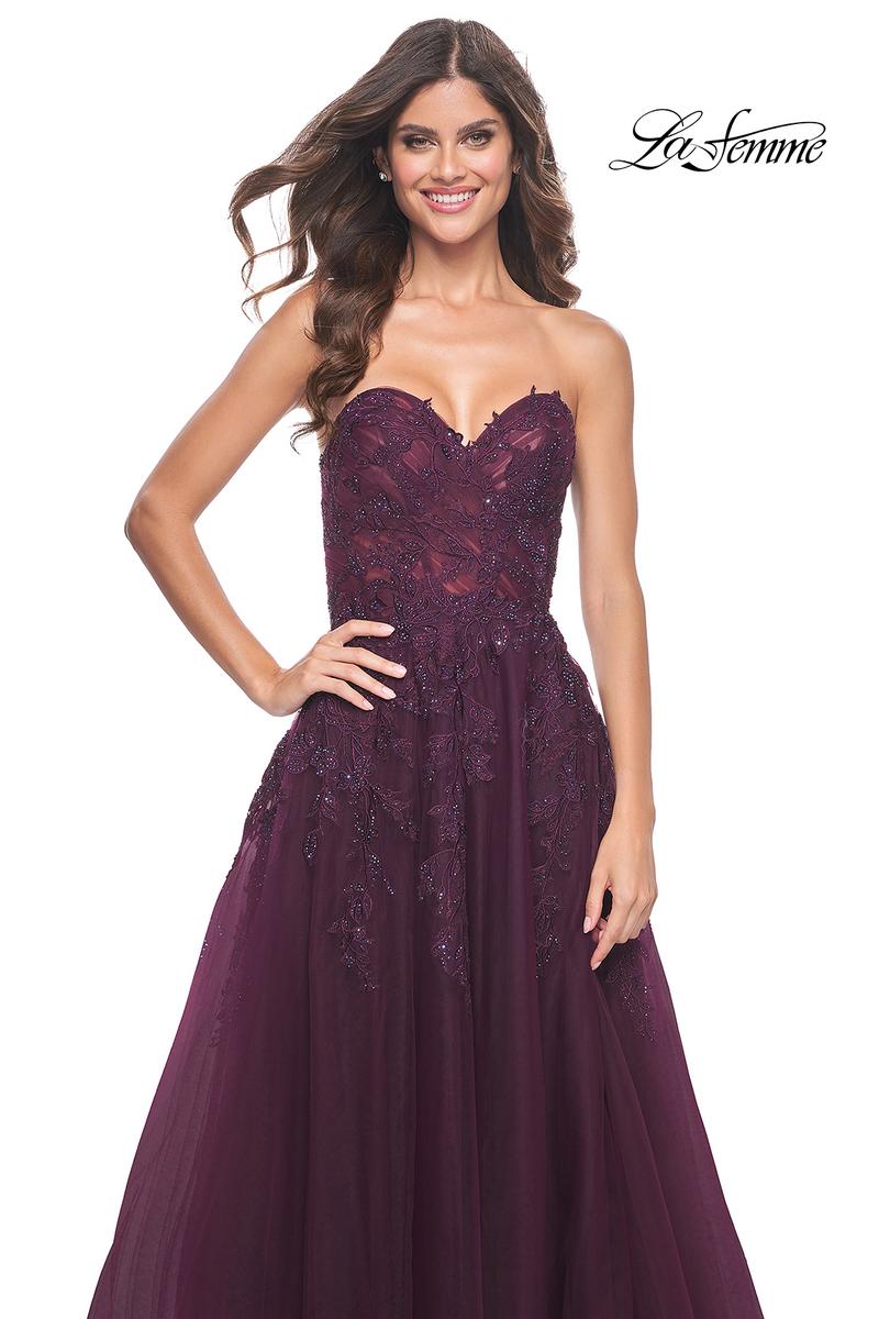 La Femme Dress 32304 - DARK BERRY