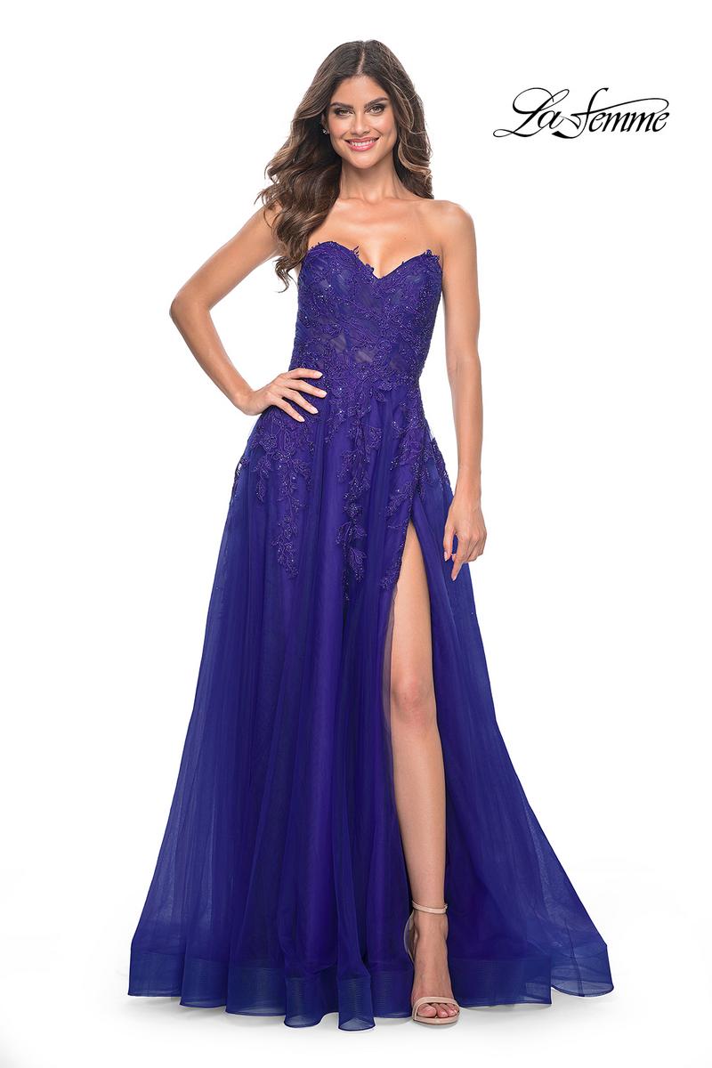 La Femme Dress 32304 - INDIGO