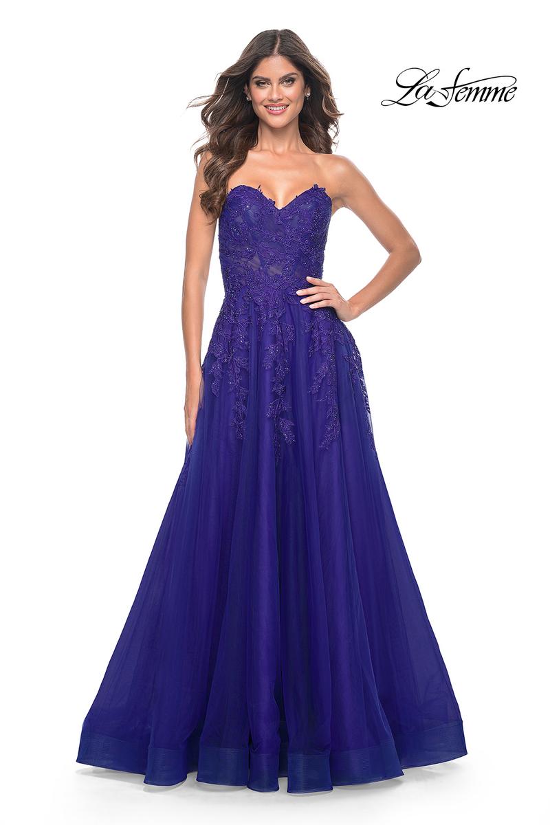 La Femme Dress 32304 - INDIGO