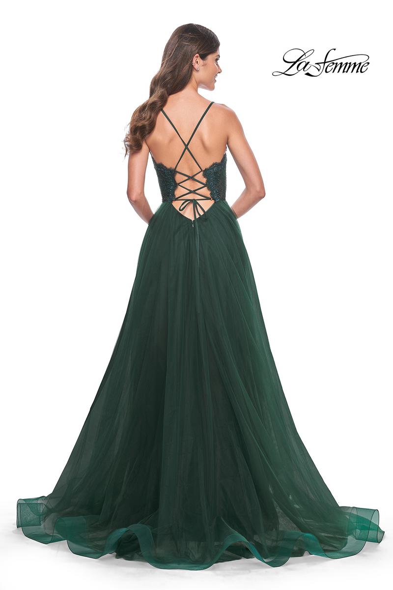 La Femme Dress 32306 - DARK EMERALD