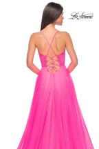 La Femme Dress 32306 - NEON PINK