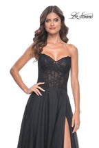 La Femme Dress 32311 - BLACK