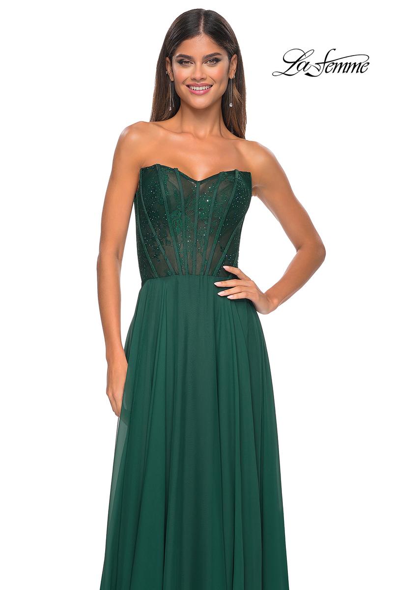 La Femme Dress 32311 - DARK EMERALD
