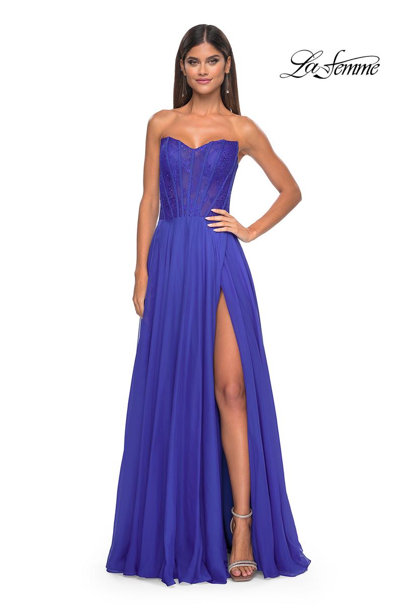 La Femme Dress 32311 - ROYAL BLUE