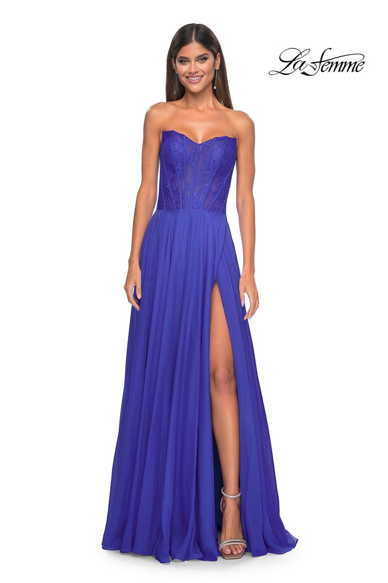 La Femme Dress 32311 - ROYAL BLUE