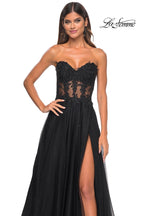 La Femme Dress 32313 - BLACK