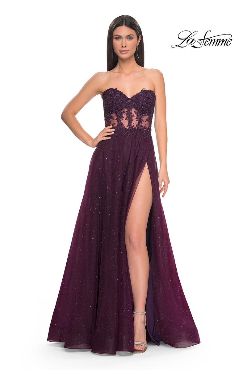 La Femme Dress 32313 - DARK BERRY