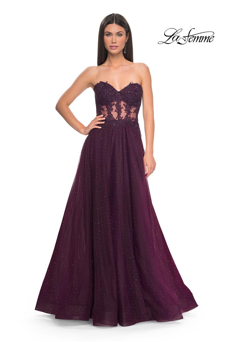 La Femme Dress 32313 - DARK BERRY