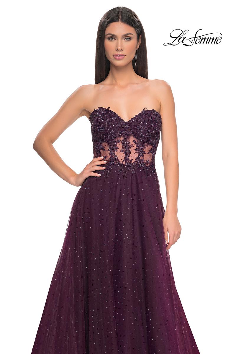 La Femme Dress 32313 - DARK BERRY
