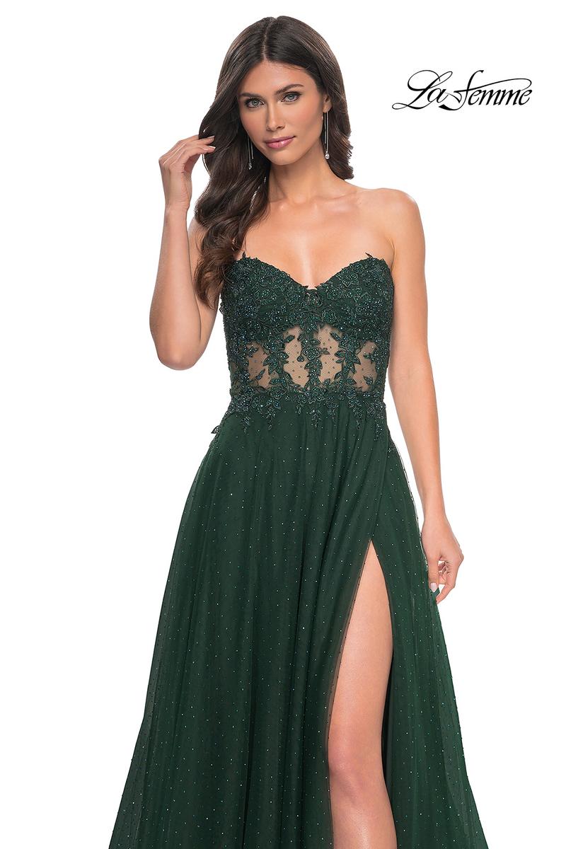 La Femme Dress 32313 - DARK EMERALD