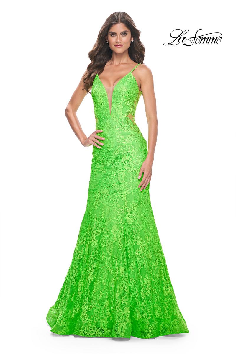 La Femme Dress 32314 - BRIGHT GREEN