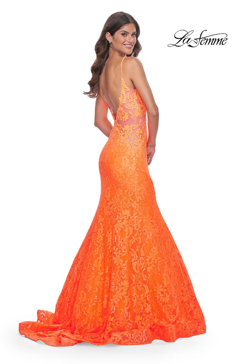 La Femme Dress 32314 - BRIGHT ORANGE