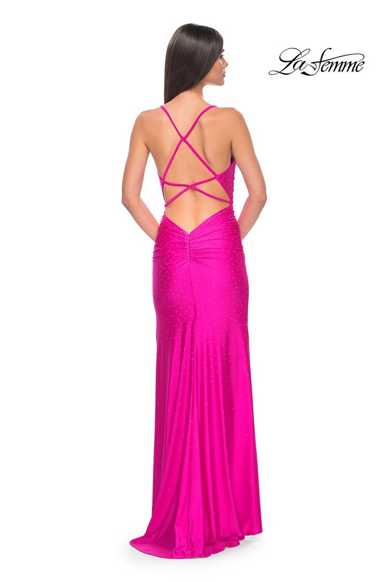La Femme Dress 32317 - HOT FUCHSIA