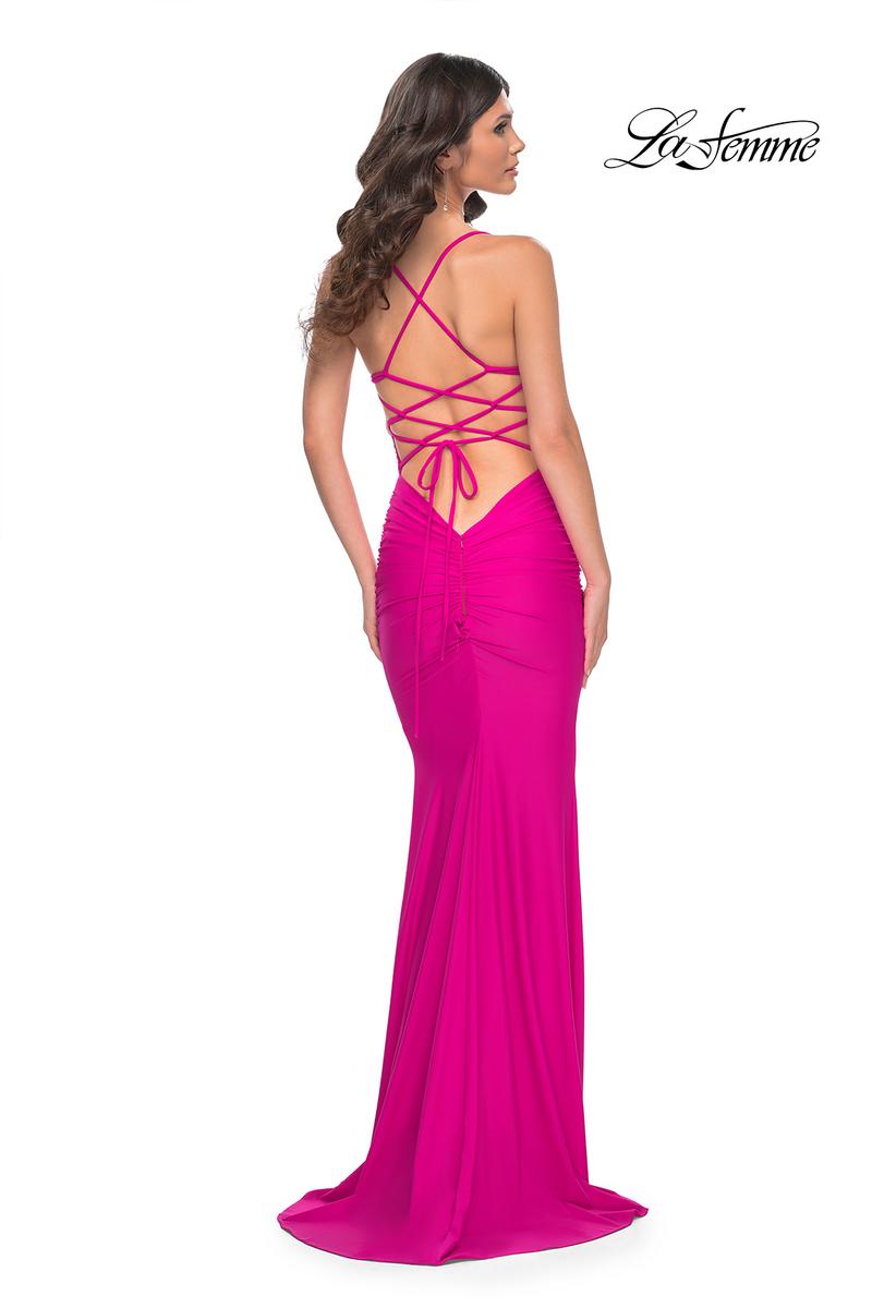 La Femme Dress 32320 - HOT FUCHSIA