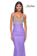 La Femme Dress 32320 - PERIWINKLE