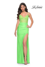 La Femme Dress 32321 - BRIGHT GREEN