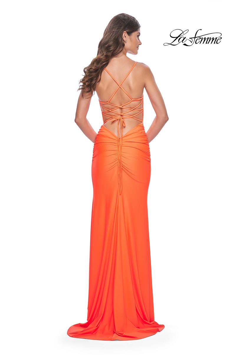 La Femme Dress 32321 - BRIGHT ORANGE