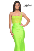 La Femme Dress 32322 - BRIGHT GREEN