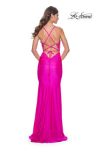 La Femme Dress 32324 - HOT FUCHSIA
