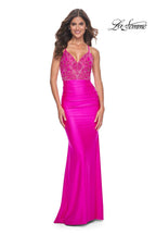 La Femme Dress 32324 - HOT FUCHSIA