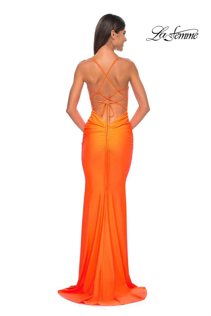 La Femme Dress 32325 - BRIGHT ORANGE