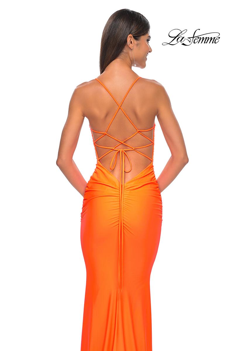 La Femme Dress 32325 - BRIGHT ORANGE