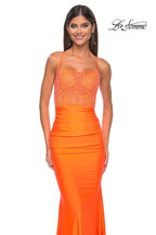 La Femme Dress 32325 - HOT FUCHSIA