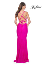 La Femme Dress 32325 - HOT FUCHSIA