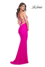 La Femme Dress 32325 - HOT FUCHSIA