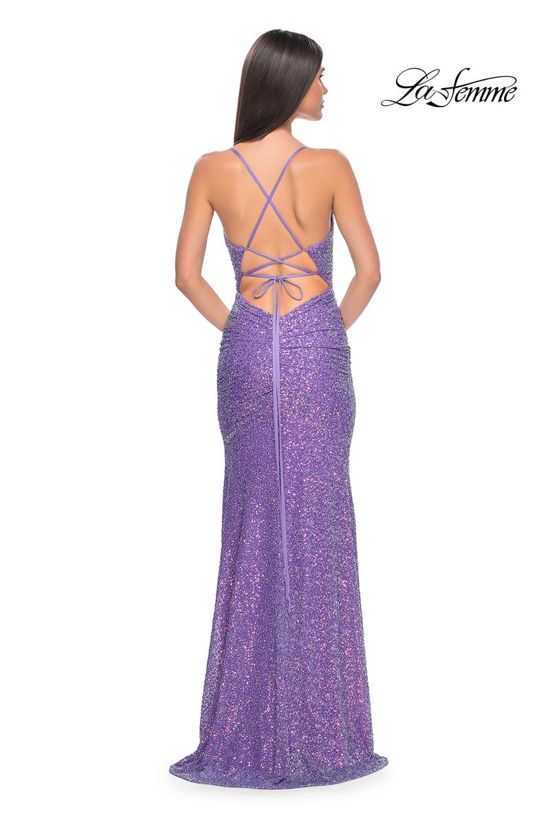 La Femme Dress 32330 - PURPLE