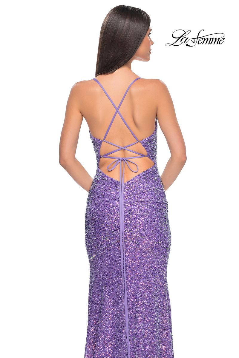 La Femme Dress 32330 - PURPLE