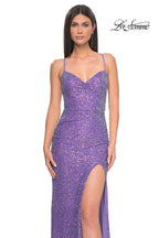 La Femme Dress 32330 - PURPLE