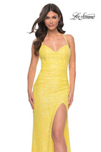 La Femme Dress 32330 - YELLOW