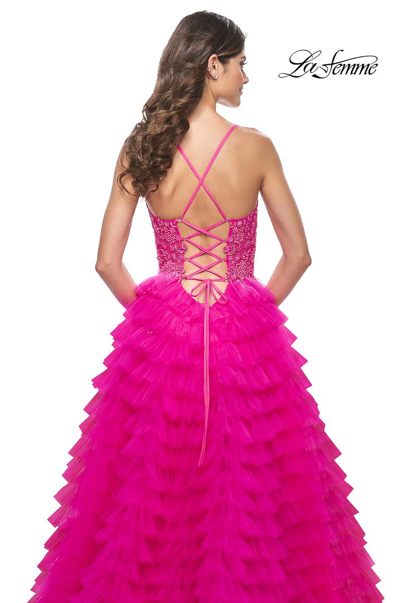 La Femme Dress 32334 - HOT FUCHSIA