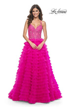 La Femme Dress 32334 - HOT FUCHSIA