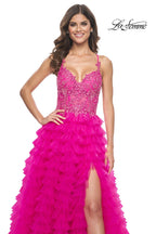 La Femme Dress 32334 - HOT FUCHSIA