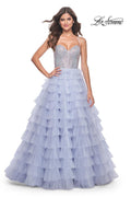 La Femme Dress 32335 - LIGHT PERIWINKLE