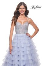 La Femme Dress 32335 - LIGHT PERIWINKLE