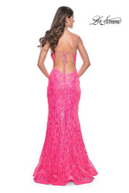 La Femme Dress 32337 - NEON PINK