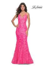 La Femme Dress 32337 - NEON PINK
