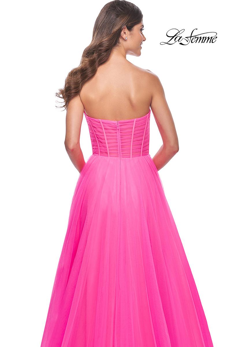 La Femme Dress 32341 - NEON PINK