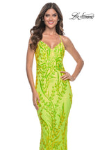La Femme Dress 32343 - BRIGHT GREEN