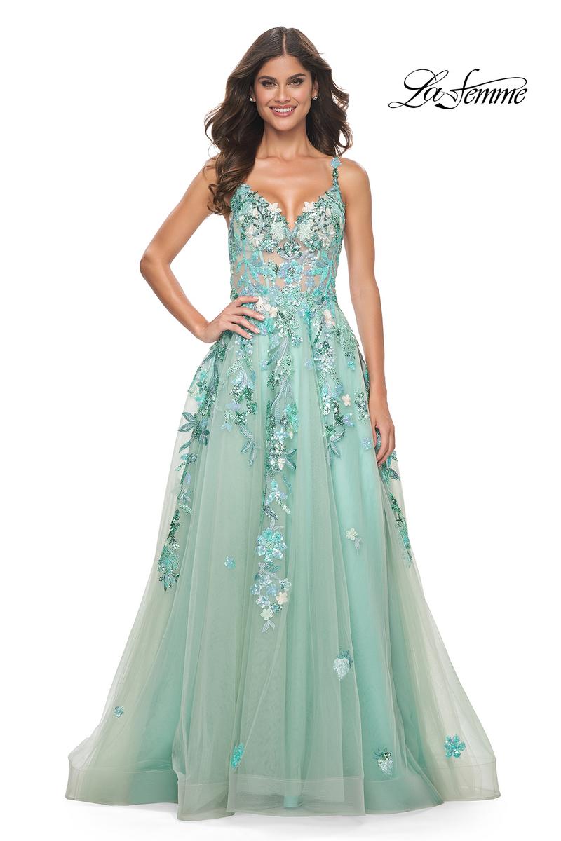 La Femme Dress 32347 - SAGE